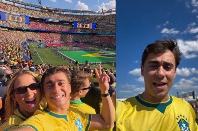 O deputado federal Nikolas Ferreira (PL-MG) viajou aos Estados Unidos para acompanhar a estreia da Seleção Brasileira na Copa do Mundo -  (crédito: Redes Sociais/Reprodução )