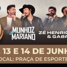 Festa do Criador terá shows de Zé Henrique e Gabriel e Munhoz e Mariano - Prefeitura de Sabará/Reprodução