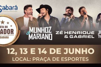 Festa do Criador terá shows de Zé Henrique e Gabriel e Munhoz e Mariano