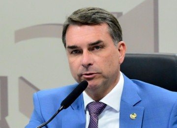 Fl&aacute;vio Bolsonaro se inscreve para falar em audi&ecirc;ncia sobre tarifa&ccedil;o nos EUA -  (crédito: Foto: Geraldo Magela/Ag&ecirc;ncia Senado)