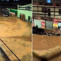 Chuva causa alagamentos e danos nas ruas de Viçosa - Reprodução/Redes Sociais