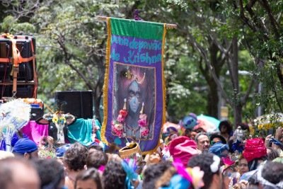 Bloco Pena de Pav&atilde;o de Krishna participa h&aacute; 15 anos do carnaval de Belo Horizonte -  (crédito: Dani Camargos/divulga&ccedil;&atilde;o)