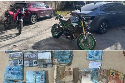 Dupla é presa e indiciada pela PCMG por extorsão e associação criminosa -  (crédito: PCMG)