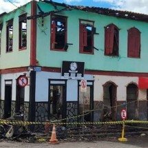 Doze dias após incêndio, casarão histórico ainda tem destino incerto - Divulgação / Prefeitura de Dom Joaquim