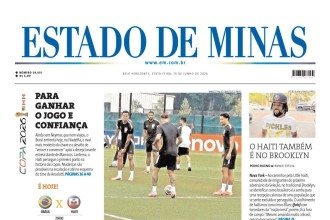 CONFIRA A CAPA DO ESTADO DE MINAS DO DIA 19/06/2026