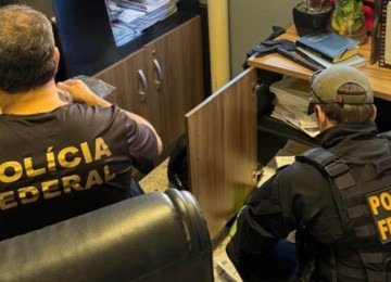 Polícia Federal cumpriu seis mandados de busca e apreensão e dois de prisão preventiva -  (crédito: Polícia Federal/Divulgação)