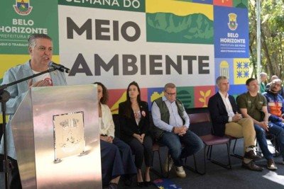 Damião anunciou uma série de medidas para o meio ambiente da cidade na manhã desta quinta-feira (18/6) -  (crédito: Leandro Couri/EM/D.A Press)