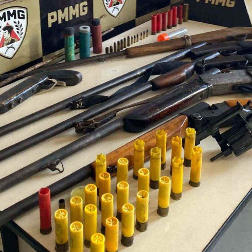 Caça ilegal em MG: três são presos com armas, munições e 12 aves silvestres