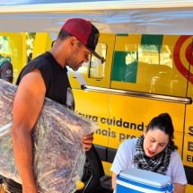 Frio em BH mobiliza força-tarefa e entrega de cobertores à população de rua - Jair Amaral/EM/D.A Press