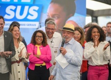 Lula brinca que Neymar é jogador home office  -  (crédito: Leandro Couri/EM/D.A. Press)