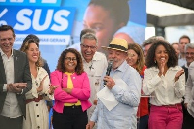 Lula brinca que Neymar é jogador home office  -  (crédito: Leandro Couri/EM/D.A. Press)