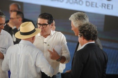 Newton Cardoso Jr. afirmou que o MDB defende uma discussão voltada ao desenvolvimento de Minas e disse que negociações eleitorais devem avançar nas próximas semanas -  (crédito: Alexandre Guzanshe/EM/D.A Press)