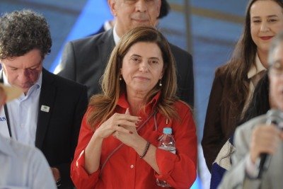 Gleide Andrade afirmou que o PT está concluindo avaliações internas para definir a estratégia em e indicou que a legenda prioriza ter candidato próprio ao governo -  (crédito: Alexandre Guzanshe/EM/D.A Press)