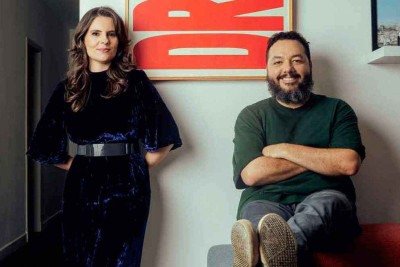 Mariana Bardan e Eduardo Melo comemoram as quatro indica&ccedil;&otilde;es para o Pr&ecirc;mio Grande Otelo 2026. '&Eacute; o principal pr&ecirc;mio do audiovisual brasileiro e aqui estamos, concorrendo pela segunda vez. Independentemente do resultado, a gente sente um orgulho danado desse projeto', diz Mariana -  (crédito: Lucas Seixas/Divulga&ccedil;&atilde;o)