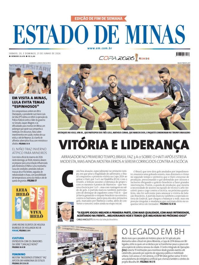 - (crédito: Capa do Estado de Minas )
