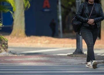 Frio durante inverno em BH -  (crédito: Leandro Couri/EM/DA Press)