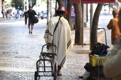 Frio durante inverno em BH -  (crédito: Gladyston Rodrigues/EM/DA Press)