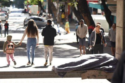 Frio durante inverno em BH -  (crédito: Gladyston Rodrigues/EM/DA Press)