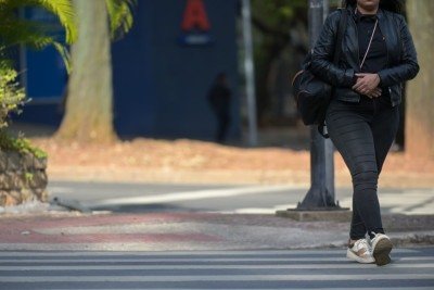 Frio durante inverno em BH -  (crédito: Leandro Couri/EM/DA Press)
