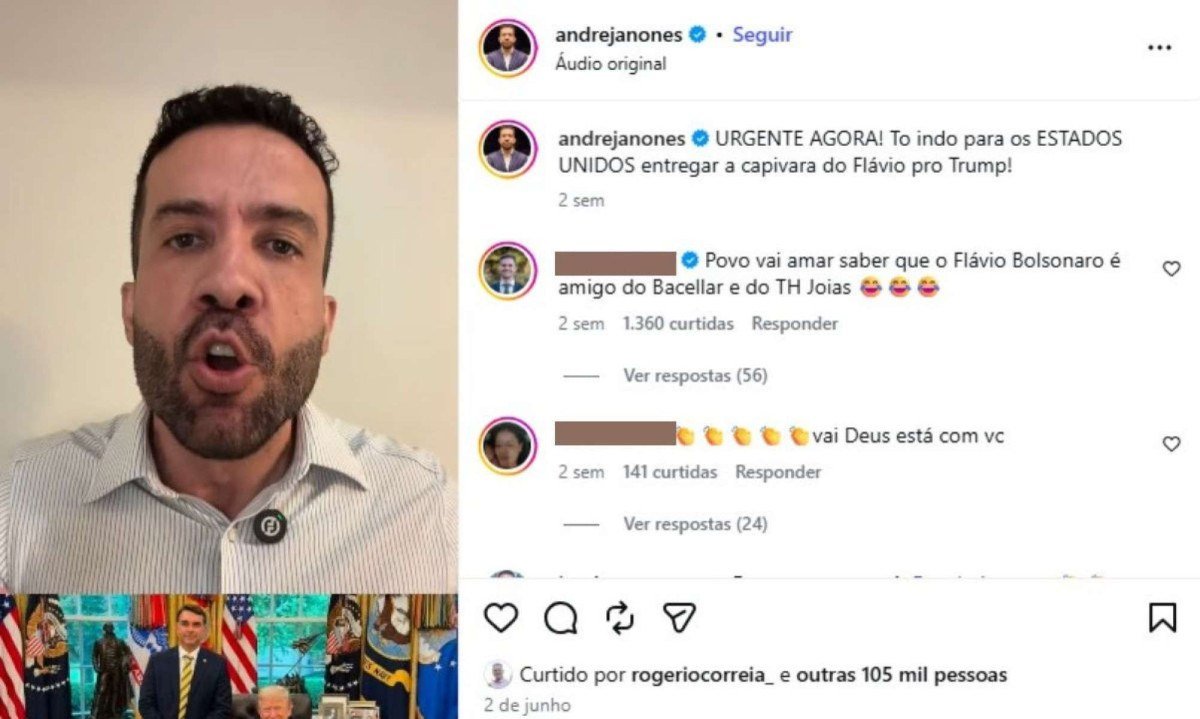 Publicação de Janones no Instagram