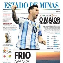 Capa impressa do Estado de Minas de 23/6/2026 -  jwilsoncarvalho.mg