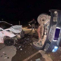MG: batida deixa um morto e dois feridos na MGC-265, em Muriaé - Reprodução/CBMMG