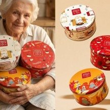 Vó Alzira traz latas colecionáveis para o Dia das Avós - DINO