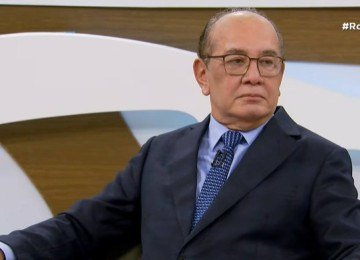 Ministro Gilmar Mendes durante entrevista ao programa Roda Viva, quando comentou a atuação do STF no Caso Master e criticou a condução de investigações -  (crédito: Reprodução/Youtube Roda Viva)