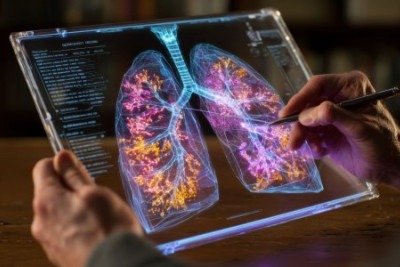 Hoje, o câncer de pulmão é um dos principais campos da oncologia de precisão, em que existem medicamentos direcionados a mutações em genes específicos -  (crédito: Vecteezy)