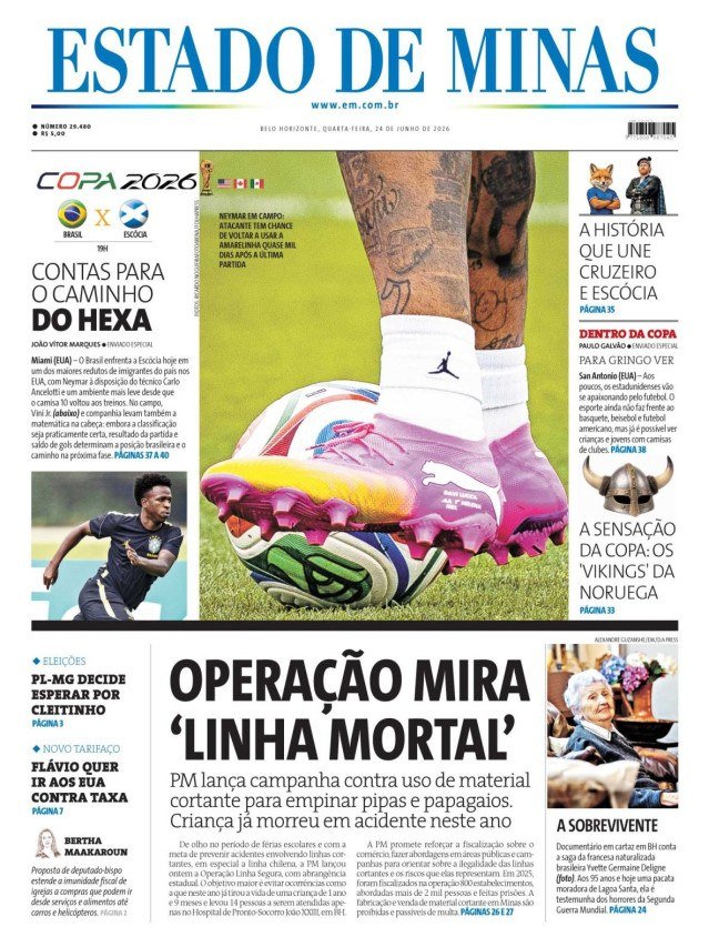Capa do dia - (crédito: jwilsoncarvalho.mg)