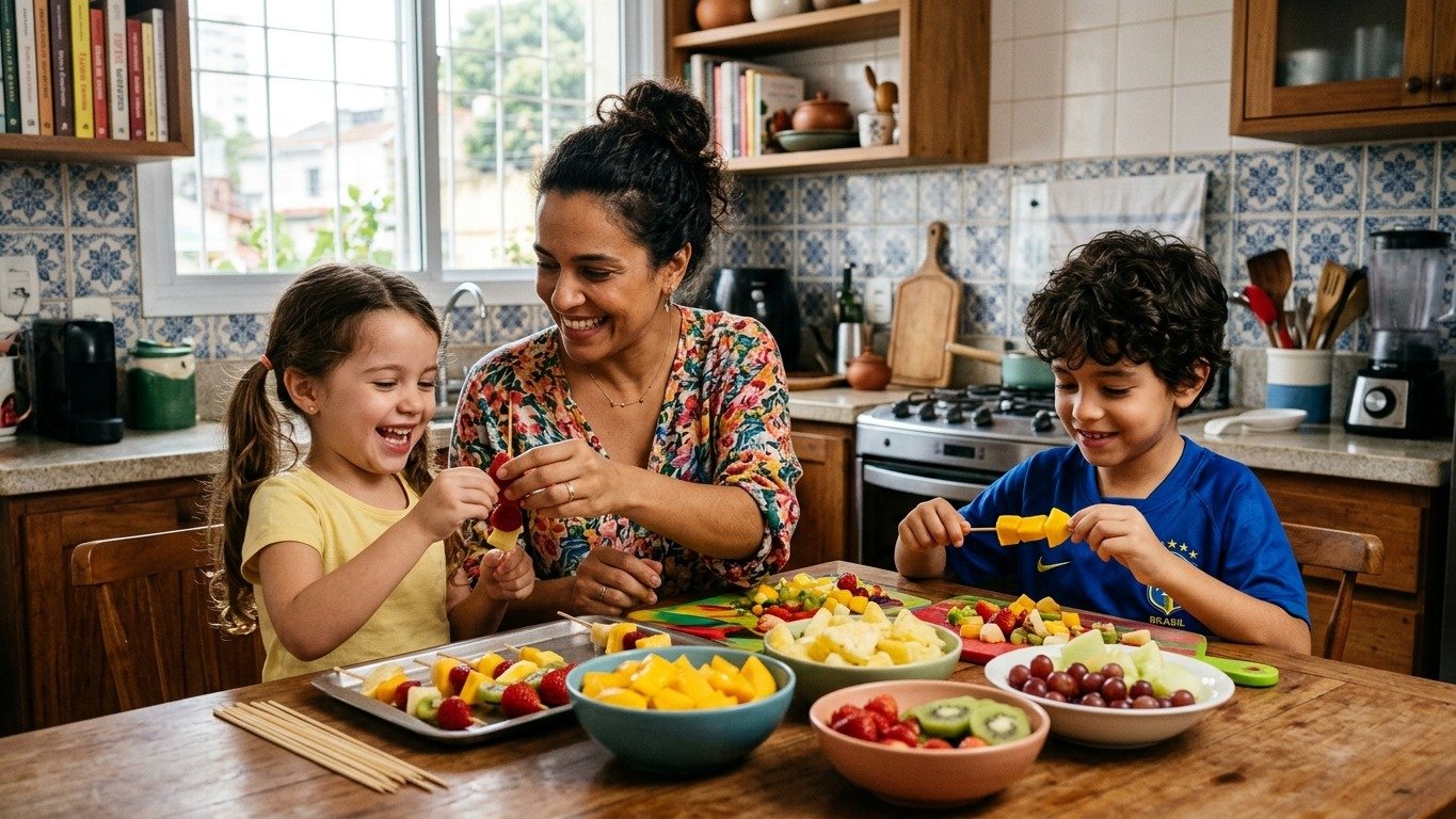 Cozinha em família: 5 receitas fáceis para fazer com seu filho - Estado de Minas/ Imagem gerada por IA