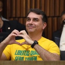 'Hoje ninguém me aborrece', afirma Flávio após críticas de Michelle -  Marcos Vieira/EM/D.A.Press
