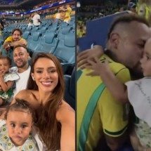 Copa: veja momento fofo de Neymar com Bruna Biancardi e os filhos - Tupi