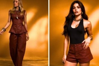 Jeans resinado: a tendência que une o visual do couro e o conforto