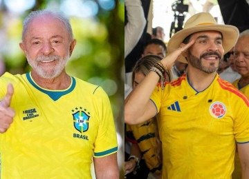 Lula reconheceu a vitória de Abelardo de la Espriella nas urnas colombianas -  (crédito: Ricardo Stuckert/PR e Carlos Parra Rios/Bloomberg)