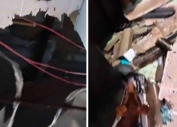 Criminosos jogam granada em casa no Rio de Janeiro -  (crédito: Reprodução / redes sociais)