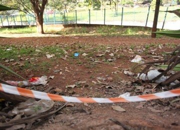Marido mata esposa e suicida no bairro Cidade Nova. Na foto, rua onde o homem suicidou. -  (crédito: Edesio Ferreira/EM/D.A. Press. )