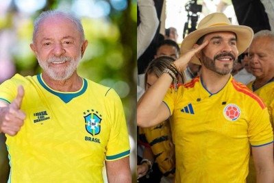 Lula reconheceu a vitória de Abelardo de la Espriella nas urnas colombianas -  (crédito: Ricardo Stuckert/PR e Carlos Parra Rios/Bloomberg)