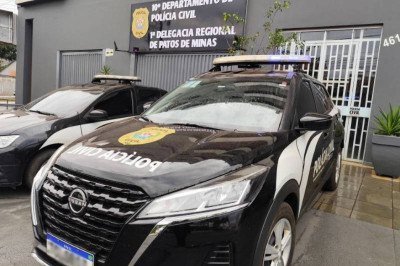 Polícia Civil em Patos de Minas comandou investigações -  (crédito: PCMG/Divulgação)