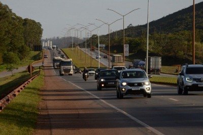 BR-040 em Itabirito, na Regi&atilde;o Metropolitana de Belo Horizonte -  (crédito: Mateus Parreiras/EM/D.A.Press)