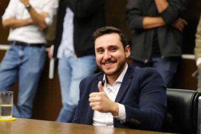 Vereador Lucas Ganem, alvo de processo na CMBH por falsidade ideológica -  (crédito:  Tatiana Francisca/CMBH)