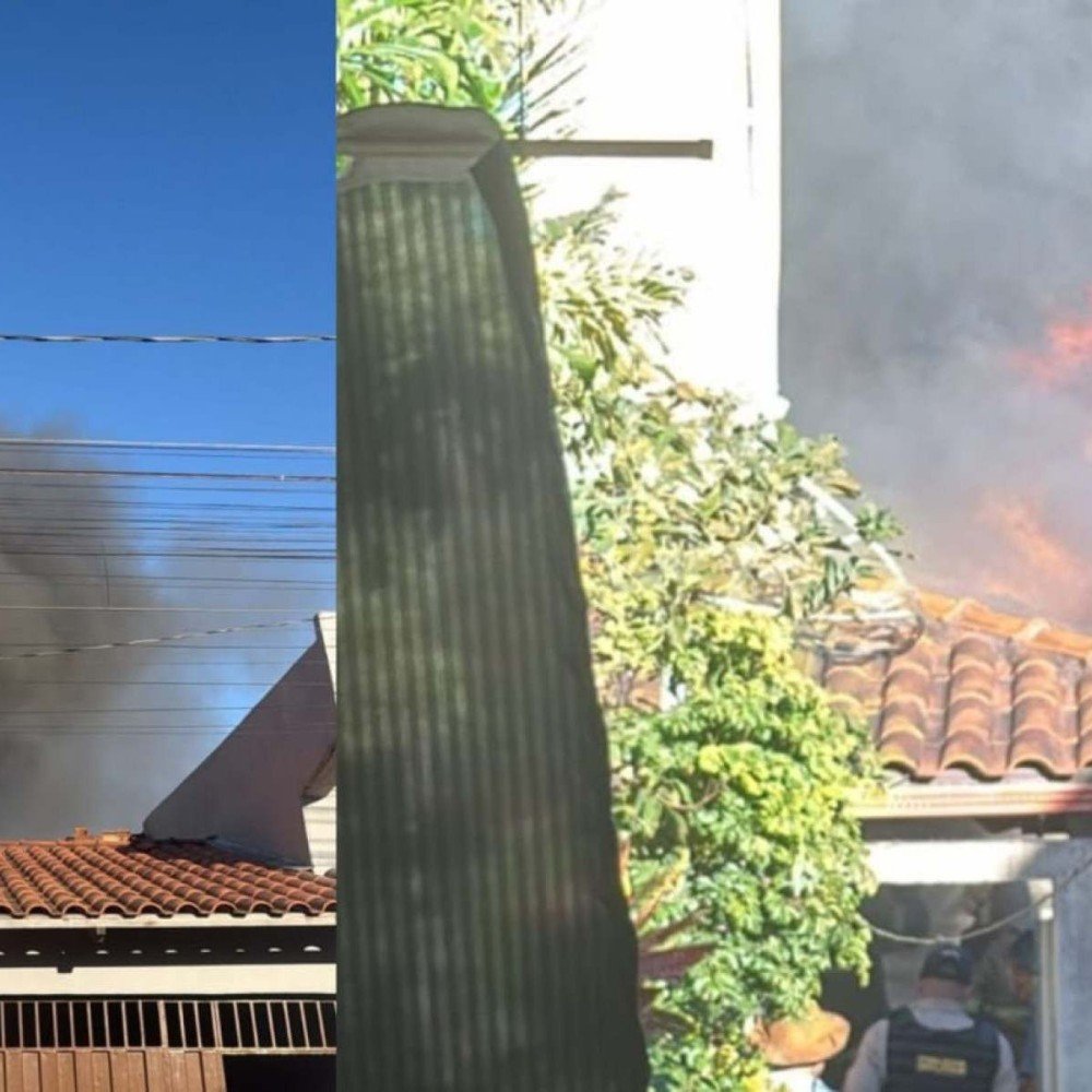 Vídeo: explosão provoca incêndio em imóvel em Contagem