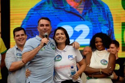 Ex-primeira-dama quer ocupar o lugar de Flávio Bolsonaro na disputa presidencial -  (crédito: Tulio Santos/EM/D.A.Press – 5/9/24)