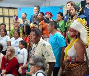 Indígenas venezuelanos aprovaram mudança para espaço -  (crédito: Reprodução/Joab Ribeiro)