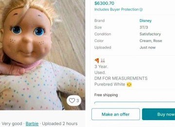 Anúncio suspeito de tráfico infantil viraliza na web -  (crédito: Redes sociais)