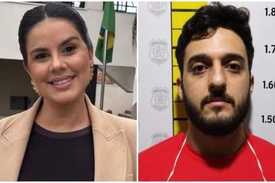 Gustavo Dutra Lima, de 24 anos, teve prisão preventiva decretada em audiência de custódia -  (crédito: Redes sociais (à esquerda) - Imagem cedida ao EM (à direita))