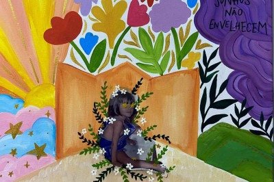 'Sonhos não envelhecem', de Alice Araújo, é um dos trabalhos expostos na pequena Galeria Pedro Moraleida -  (crédito: Alice Araújo/Divulgação)