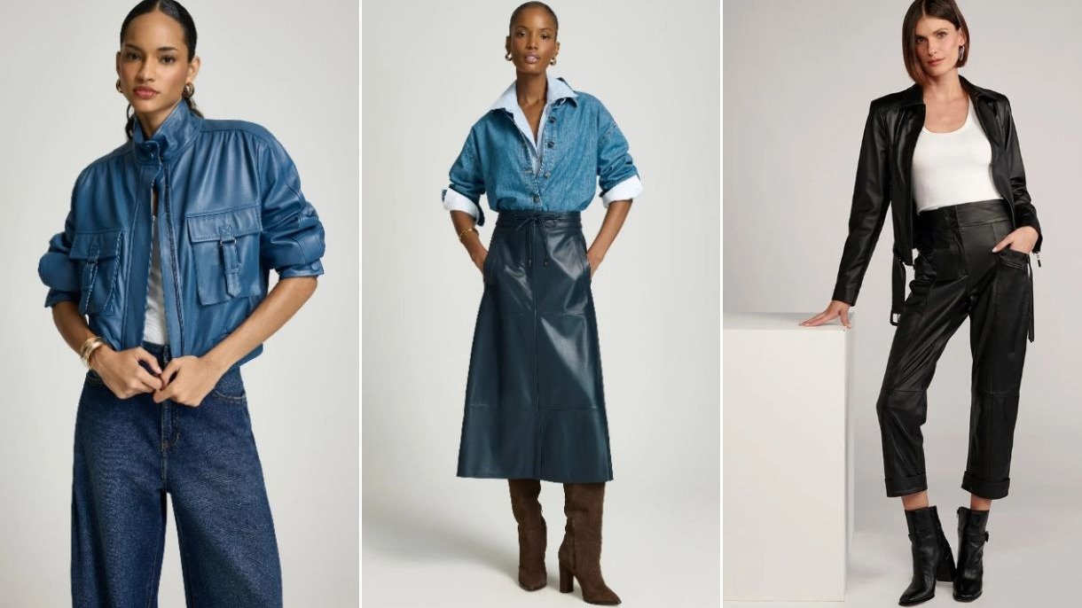 Couro é o clássico do inverno: veja como renovar seus looks na estação