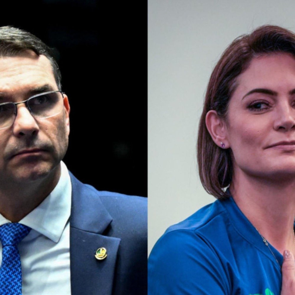 Flávio Bolsonaro diz que Michelle está 'completamente desinformada'