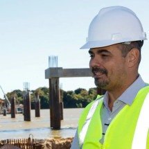 Governador vistoria obra de ponte sobre o Rio São Francisco - Cristiano Machado/Agencia Minas/divulgação